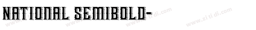 National semibold字体转换 National semibold字体转换